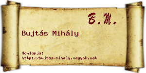 Bujtás Mihály névjegykártya